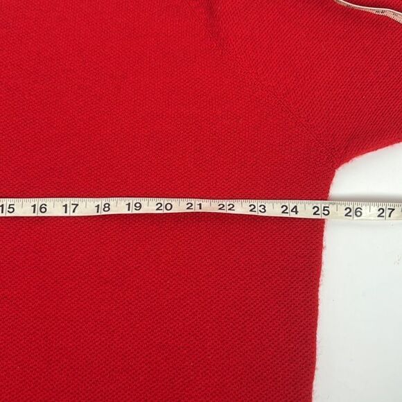 Vintage BEST Of SCOTLAND 100% Cashmere 1/4 Zip Red Sweater - Picture 11 of 12